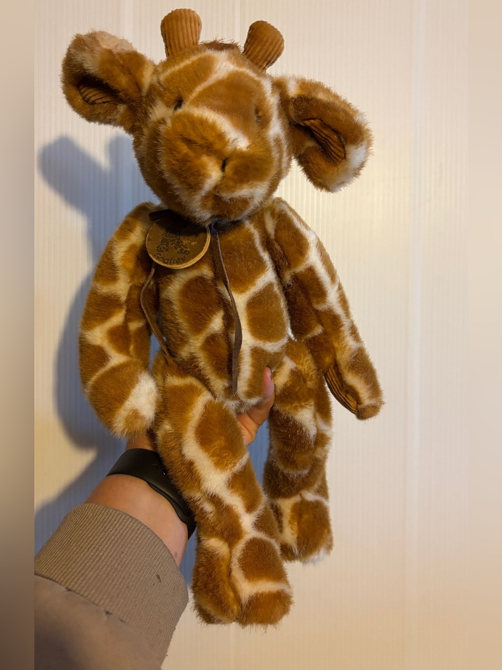 Russ Berrie Godfrey Giraffe SUPER SOFT Plush Bean Stuffed Toy Animal 16"